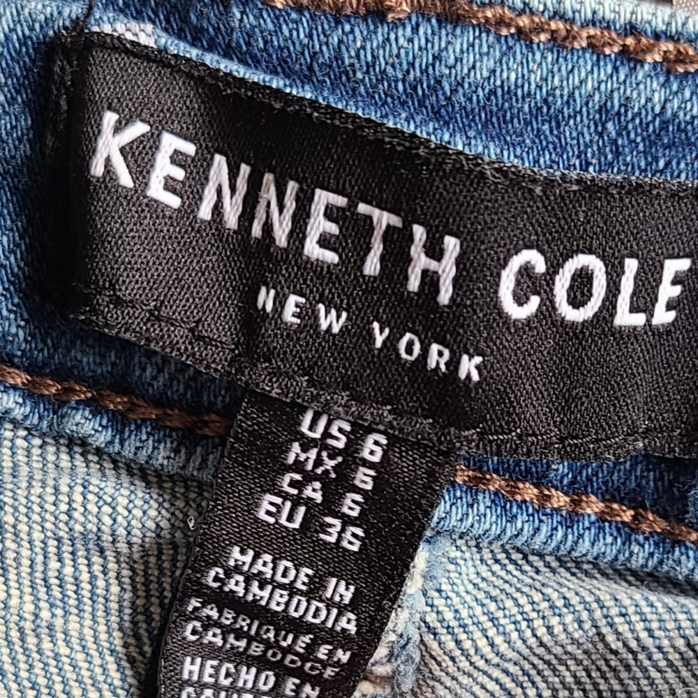 Kenneth Cole Blue High Rise Jeans - Picture 5 of 5